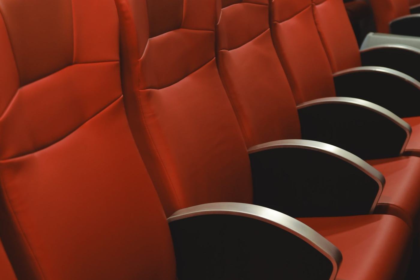 Reclining seats with headrests in the passenger cabin